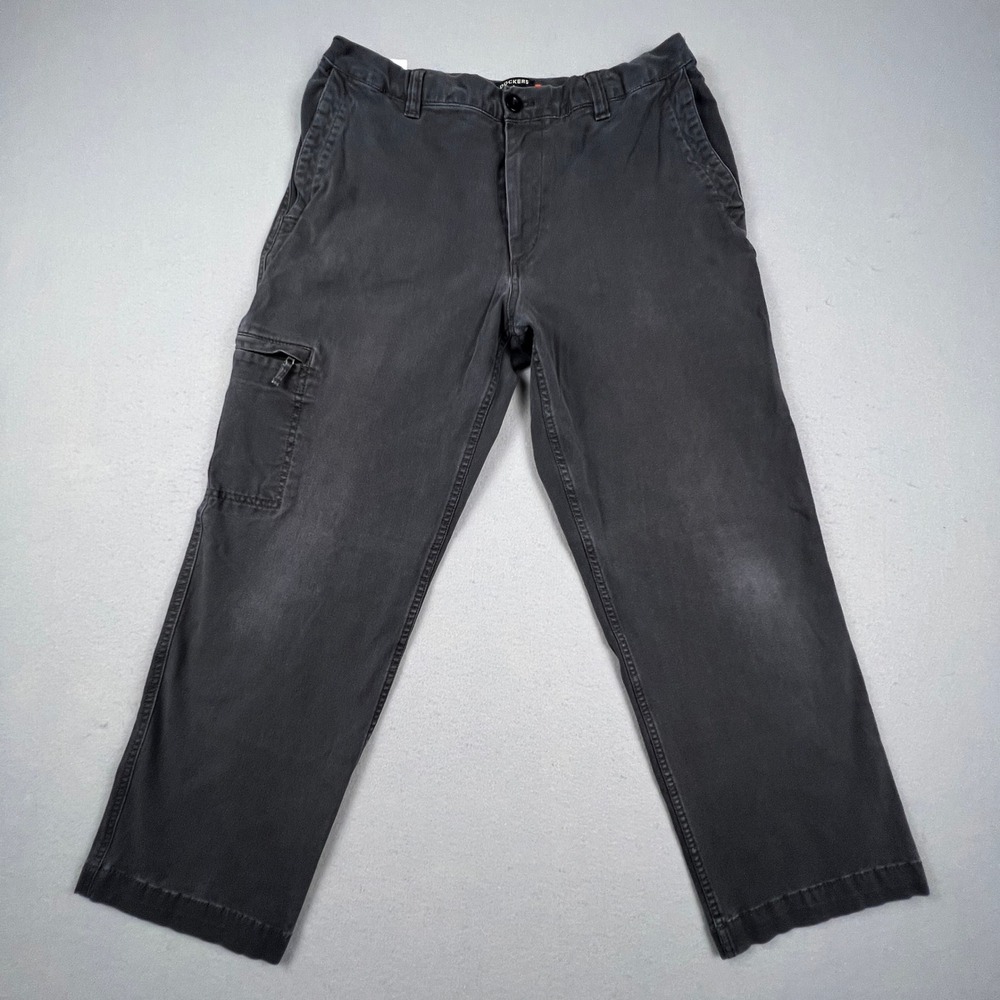 Dockers Cargo Pants Mens 35x26 Gray Straight Leg Stretch Utility Casual Gorpcore